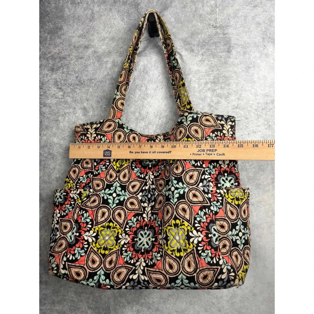 Vera Bradley Iconic Glenna Satchel Wallet Make Up Case in Sierra Pattern Retired
